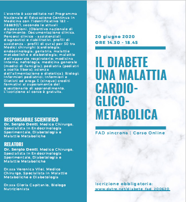 Il Diabete  Una malattia cardio – glico – metabolica - Anno VI